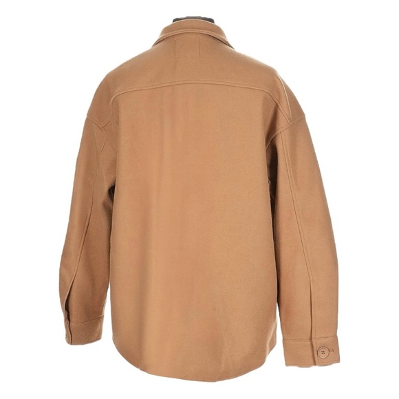 Avec Les Filles Camel Oversized Shacket Jacket Small NWOT Nordstrom Trendy Coat - Picture 2 of 8